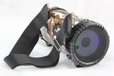 Rebeltec SoundTUBE 140 głośnik bluetooth radio MP3 SD USB AUX podświetlenie LED - moro