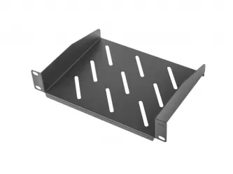 Półka do szafy RACK 10" 310mm LANBERG 1U 254x180mm do 20kg czarna