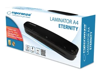 Laminator do dokumentów A4 Esperanza ETERNITY dwa rodzaje laminacji na zimno i na gorąco