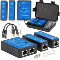 Tester kabli LAN POE RJ-45 RJ-11 COAXIAL LANBERG 