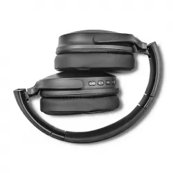 Słuchawki bezprzewodowe bluetooth Qoltec Super Bass DYNAMIC FM SD nauszne z mikrofonem - czarne