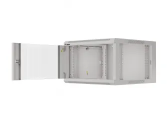 Szafa instalacyjna RACK wisząca 19'' 6U 570x600 drzwi szklane Lanberg  - szara