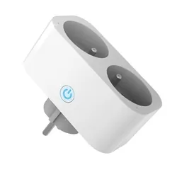 Podwójne gniazdo sieciowe z uziemieniem zdalnie sterowane gniazdko WiFi Smart Home LTC