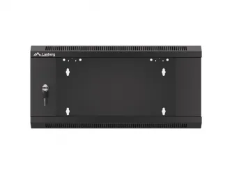 Szafa instalacyjna RACK V2 wisząca 19'' 4U 570x600 drzwi szklane Lanberg  - czarna