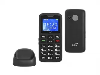 Telefon komórkowy dla seniora BT LTC MOB10 czarny SOS aparat