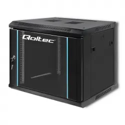 Szafa instalacyjna RACK Qoltec 19&#039;&#039; 9U 600 x 500 x 450 - czarna