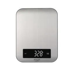 Elektroniczna metalowa waga kuchenna inox Mesko MS 3169 black do 5 kg