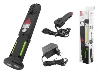 Lampa warsztatowa LTC 10+5 LED SMD akumulator ładowarka 12V/230V
