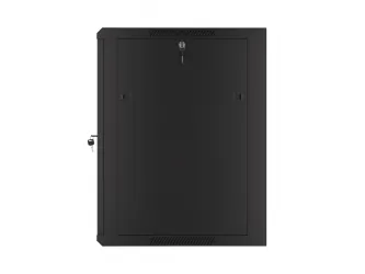 Szafa instalacyjna RACK wisząca 19'' 15U 570x600 drzwi szklane Lanberg - czarna