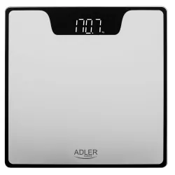 Elektroniczna waga  łazienkowa LED Adler AD 8174s do 180 kg srebrna