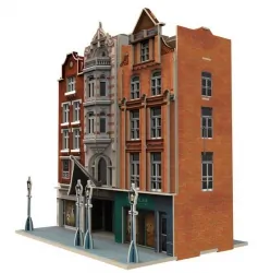 PUZZLE 3D Wielka Brytania Auction House &amp; Stores zestaw 93 elementy skala 1:87