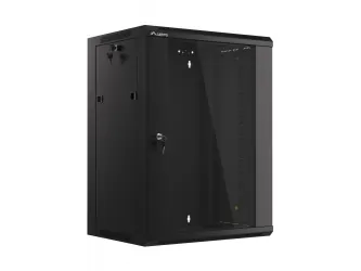 Szafa instalacyjna RACK wisząca 19&#039;&#039; 15U 570x450 drzwi szklane Lanberg  - czarna