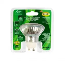 Żarówka LED GU10 3.6W 25xSMD2835, AC230V, 320lm, WW blist.