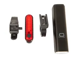Zestaw akumulatorowa lampka rowerowa LED na przód i tył USB BL-01 komplet