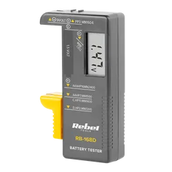 Uniwersalny tester baterii LCD REBEL RB-168D