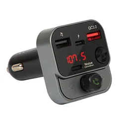 Podświetlany transmiter FM z zestawem głośnomówiącym BLOW Bluetooth 5.1   QC3.0   PD 30W