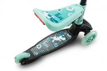 Hulajnoga trójkołowa 2w1 Caretero Toyz TIXI z siedziskiem - miętowa