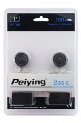 Głośniki samochodowe wysokotonowe Peiying 1" 100W 4 Ohm tweetry + zwrotnice komplet