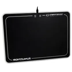 Podkładka gamingowa pod mysz ESPERANZA NIGHTCRAWLER RGB LED
