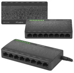 Switch LANBERG 8X 100MB/S FAST ETHERNET DESKTOP 5V