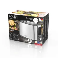 Toster na 2 kromki Adler AD 3214 z regulacją poziomu opiekania