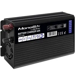 Inteligentna ładowarka do akumulatorów LiFePO4 AGM GEL SLA Qoltec Monolith 40A 12V