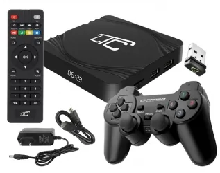 Gra telewizyjna konsola Android Smart TV BOX LTC 4K UltraHD WiFi Bluetooth + bezprzewodowy pad