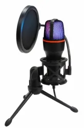 Zestaw gamingowy klawiatura podświetlana FURY SPITFIRE mysz mata RGB słuchawki mikrofon