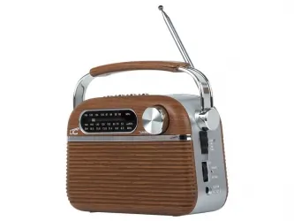 Przenośne radio retro LTC Nida Bluetooth z wbudowanym akumulatorem USB SD