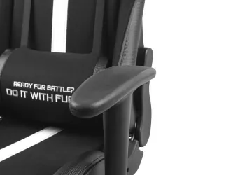 Fotel GAMINGOWY FURY  AVENGER XL czarno-biały