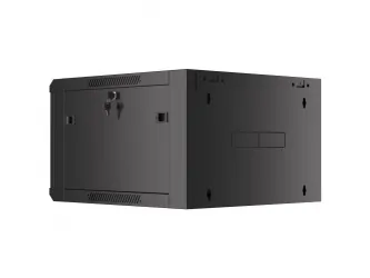 Szafa instalacyjna RACK wisząca 19'' 6U 570x600 drzwi szklane Lanberg  - czarna