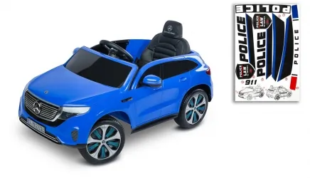 Samochód auto na akumulator Caretero Toyz Mercedes-Benz EQC 400 POLICJA akumulatorowiec + pilot - niebieski