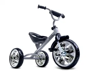 Rowerek trójkołowy dziecięcy Caretero Toyz York z pedałami - szary