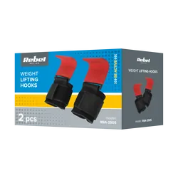 Haki treningowe uchwyty do sztangi do martwego ciągu REBEL ACTIVE 2 szt