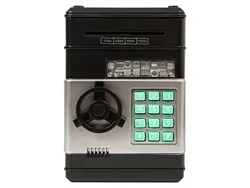 Sejf kasetka na zamek elektroniczny skarbonka dla dzieci BLOW SB-06 czarny