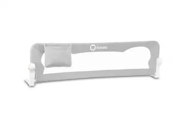 Barierka ochronna do łóżka Lionelo Hanna 42 cm wysokości - szara