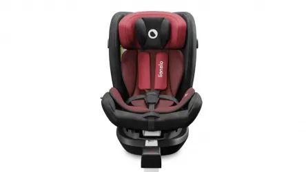 Fotelik samochodowy przód tył LIONELO BRAAM 0-36 KG ISOFIX + noga - kolor bordowy