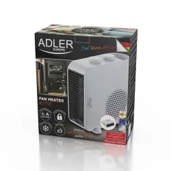 Termowentylator dwufunkcyjny Adler AD 7725w biały