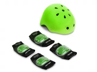 Deskorolka Caretero Toyz DEXTER + kask i ochraniacze - zielona