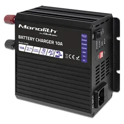 Inteligentna ładowarka do akumulatorów LiFePO4 AGM GEL SLA Qoltec Monolith 10A 12V
