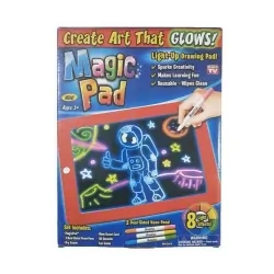 Magiczny tablet tablica LED do rysowania notes znikopis MAGIC PAD 3DX9 czerwony