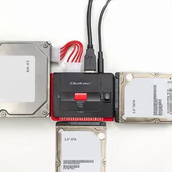 Adapter USB 3.0 Qoltec do IDE | SATA III