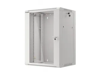 Szafa instalacyjna RACK wisząca 19&#039;&#039; 15U 570x450 drzwi szklane Lanberg  - szara