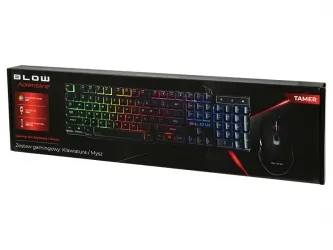 Zestaw klawiatura gamingowa podświetlana + mysz dla graczy BLOW Adrenaline TAMER