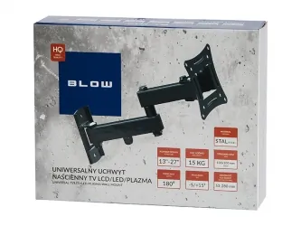 Uchwyt do telewizora LCD BLOW 10&quot;-27&quot; TYP X z przegubem łaman