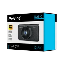 Rejestrator samochodowy wideorejestrator Peiying Basic D200 2.5K   kamera cofania