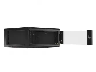 Szafa instalacyjna RACK V2 wisząca 19&#039;&#039; 4U 600x600 drzwi szklane Lanberg  - czarna