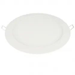 Panel LED okrągły 170mm 12W podtynkowy sufitowy 4000K-W - nikiel