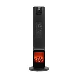 Termowentylator kolumnowy grzejnik PTC Teesa z imitacją kominka 800W/2000W