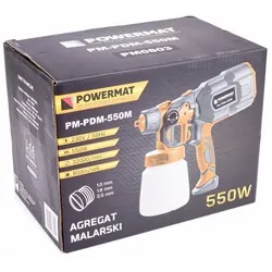 Agregat malarski pistolet do malowania 800ml Powermat PM-PDM-550M   3 dysze